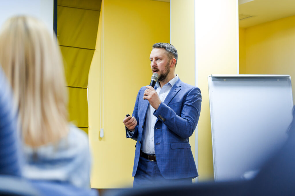 Man Speaking to audience